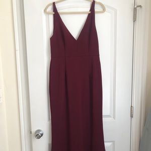 Lulu’s Melora Plum/ Purple Gown— hemmed!